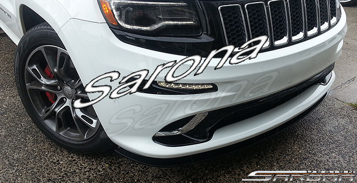 Custom Jeep Grand Cherokee  SUV/SAV/Crossover Front Add-on Lip (2011 - 2016) - $290.00 (Part #JP-001-FA)